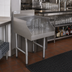 Thumbnail image #2 for Advance Tabco Underbar Basics Freestanding Recessed Stainless Steel Drainboard for Glass Storage, 18 x 23 x 33 Inches
