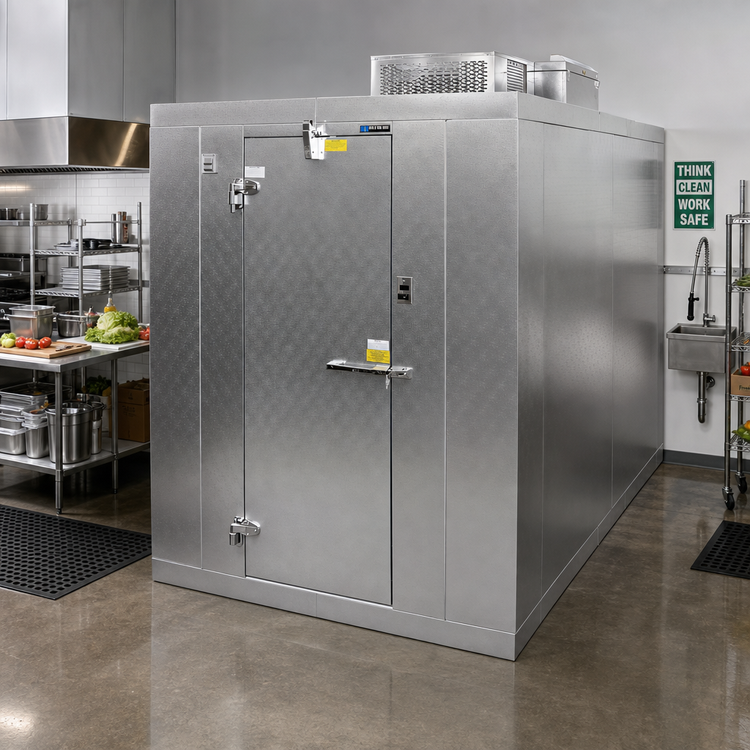 Product image #2 for Master-Bilt QS Series Outdoor Walk-In Cooler with Floor, 8 ft x 10 ft x 7 ft 7 in H, R290 Capsule Pak ECO