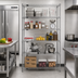 Thumbnail image #2 for Redi-Pak 5-Tier Stationary Wire Shelving Unit, 48W x 18D x 74H, Chrome Finish