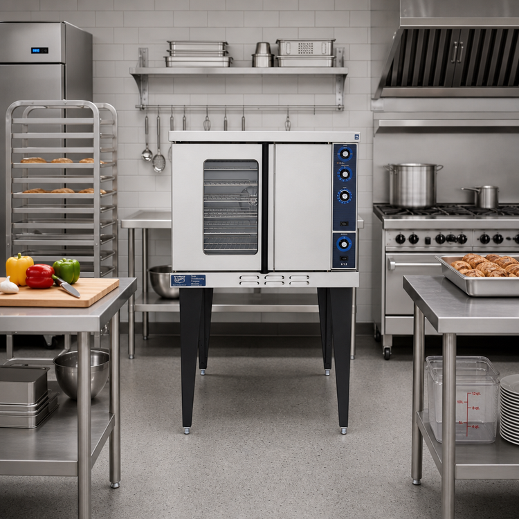 Product image #2 for Duke 613-G1V Single-Deck Standard Depth Gas Convection Oven