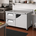 Thumbnail image #2 for Turbo Air Super Deluxe Two-Section Worktop Freezer with 1 Right-Hinged Door and 2 Drawers, 17 Cu. Ft., Self-Contained Rear-Mounted R290 Refrigeration