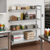 Thumbnail image #3 for Cambro Camshelving Premium 4-Tier Add-On Polymer Shelving Unit, 18 x 72 x 64 Inches, Vented and Solid, Speckled Gray