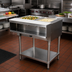 Thumbnail image #2 for Advance Tabco Triumph (Supreme) 2-Well Water Bath Hot Food Table, Natural Gas, Open Base with Undershelf