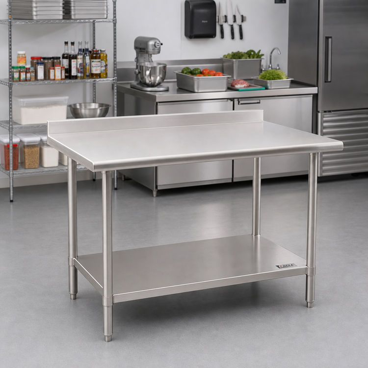 Product image #2 for Eagle Group BlendPort FL Series Stainless Steel Work Table with Open Base and Undershelf, 72W x 24D