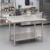 Thumbnail image #2 for Eagle Group BlendPort FL Series Stainless Steel Work Table with Open Base and Undershelf, 72W x 24D