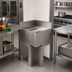 Thumbnail image #3 for BK Resources 18 x 18 Inch Freestanding Corner Drainboard with Pedestal Base and BKDR-15CP Drain