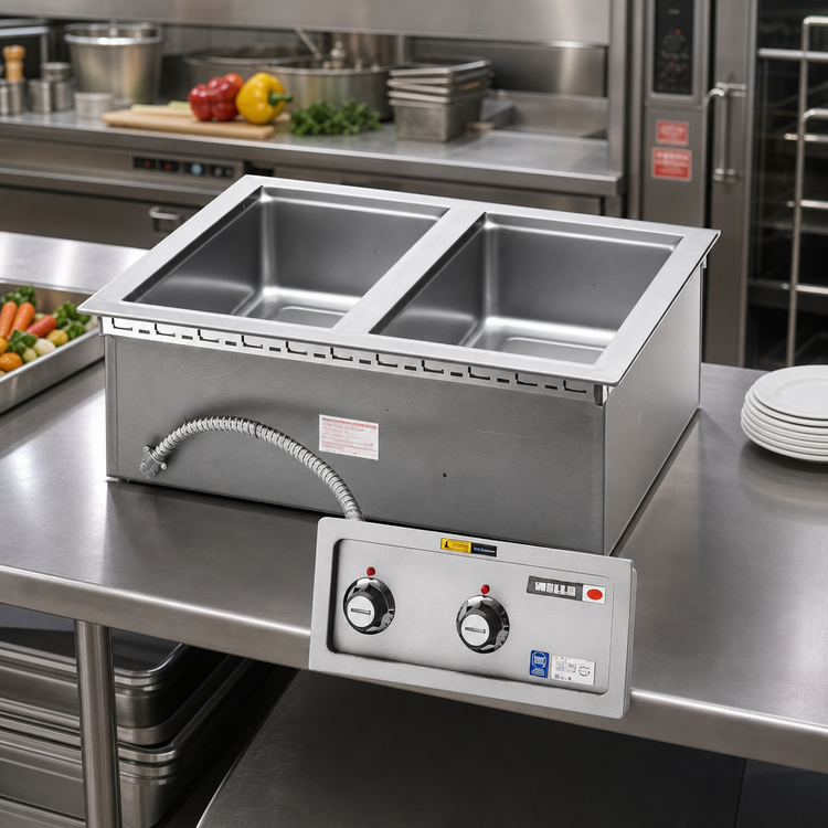 Product image #2 for Wells MOD-127TD Built-In Electric Top-Mount Hot Food Well with Drain