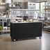 Thumbnail image #2 for Vollrath 2-Series Affordable Portable 46-Inch Mobile Utility Station with Seamless Stainless Steel Top and Buffet Breath Guard