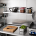 Thumbnail image #2 for Channel Manufacturing Solid Knock-Down Stainless Steel Wall Shelf, 36 x 12 Inches