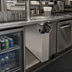 Thumbnail image #2 for Glastender Pass-Thru Underbar Soda Gun Holder with Integral Drip Pan, Stainless Steel, 4 Inch x 38 Inch x 18 Inch