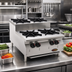 Thumbnail image #2 for RedHots Chef's Line 24-Inch Step-Up Countertop Gas Hot Plate, 4 Burners, Natural Gas