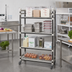 Thumbnail image #2 for Cambro Camshelving Elements XTRA High Density Top Rail 4-Tier Mobile Starter Unit with Vented Shelves, 21 x 48 x 80 Inches