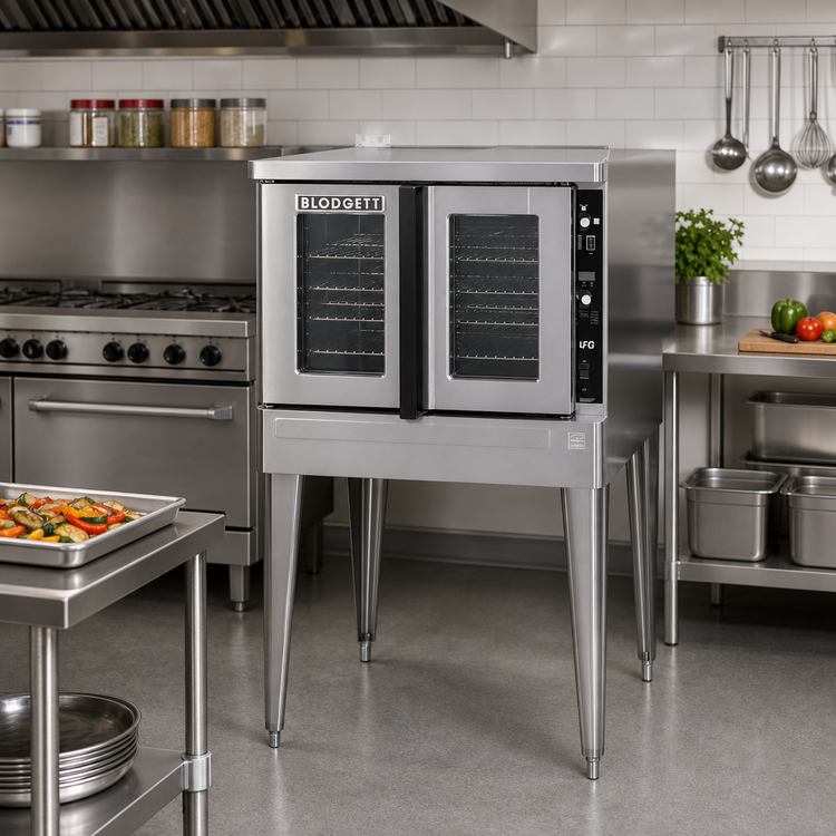 Product image #2 for Blodgett Premium Series Single Deck Full-Size Standard Depth Gas Convection Oven with Dual-Pane Glass Doors