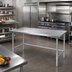 Thumbnail image #2 for John Boos Stallion 108-Inch x 30-Inch Stainless Steel Flat-Top Work Table with Galvanized Base