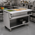 Thumbnail image #2 for Spec-Master SPHT4CB-240 4-Well Electric Mobile Sealed Hot Food Table with AutoFill