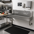 Thumbnail image #2 for Advance Tabco 2-Station Wall Mounted Hand Wash Sink with 2 Gooseneck Faucets, 48 Inch Wide