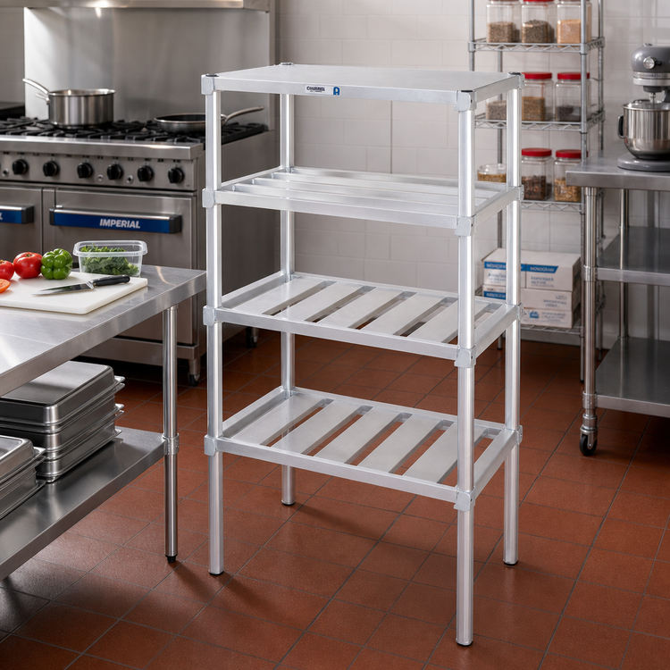Product image #2 for Channel Manufacturing Adjustable T-Bar Shelf, 42 x 24 Inches, Aluminum