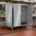 Thumbnail image #2 for FWE UHS-20 Mobile Stainless Steel Humidified Heated Holding Transport Cabinet with 20 Universal Tray Slides