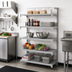 Thumbnail image #3 for Cambro Camshelving Premium 5-Shelf Vented Polymer Shelving Add-On Unit, 24 x 24 x 84 Inches, Speckled Gray