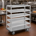 Thumbnail image #2 for Channel Manufacturing Queen Mary Aluminum Banquet / Utility Cart, 6 Shelves, 62 x 28 x 66 Inches