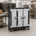Thumbnail image #3 for Cambro Insulated Tall Profile 3-Compartment 30-Tray Meal Delivery Cart for 15 x 20 Inch Trays