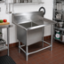 Thumbnail image #2 for John Boos Pro-Bowl 1-Compartment Sink with Right Drainboard, 16