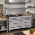 Thumbnail image #2 for Southbend Ultimate 60-Inch Gas Restaurant Range with 6 Star/Sauté Burners, 24-Inch Griddle and 2 Convection Ovens