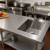 Thumbnail image #2 for Advance Tabco TA-11N Drop-In Single-Bowl Sink Welded Into Table Top with 18