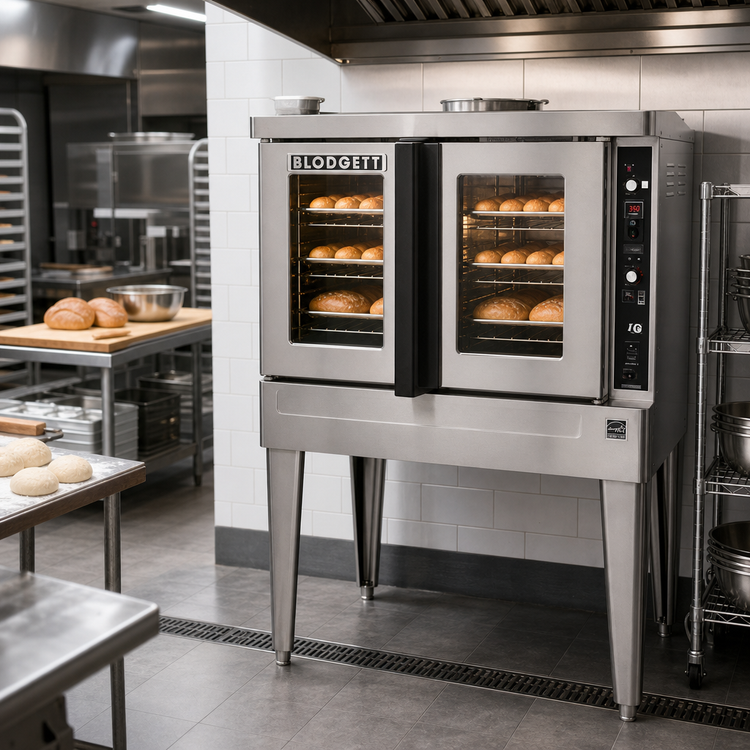 Product image #2 for Blodgett DFG-200-ES DBL Double-Deck Full-Size Bakery Depth Gas Convection Oven