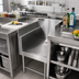 Thumbnail image #2 for Eagle Group Spec-Bar Recessed Stainless Steel Workboard with Perforated Insert and Drain, 30