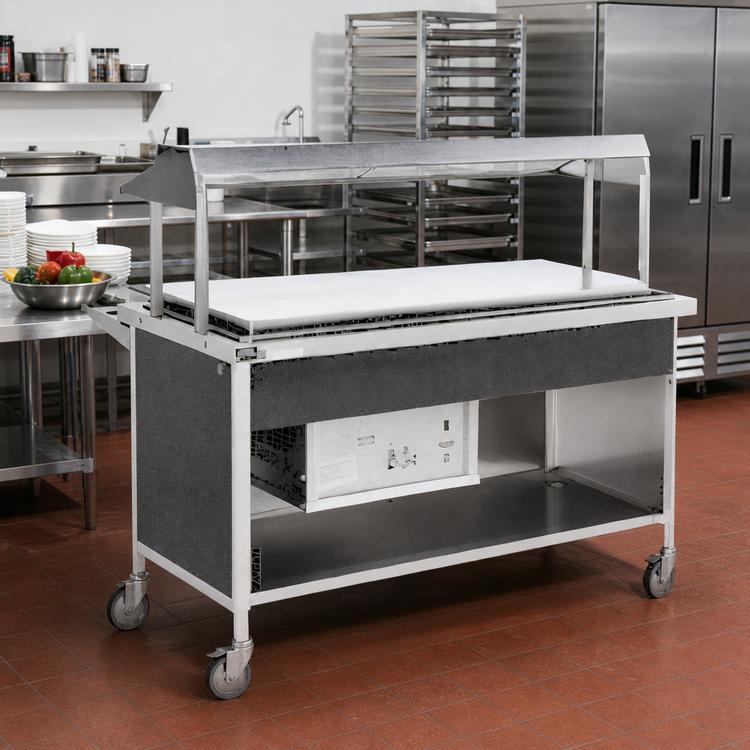 Product image #2 for Atlas Metal CARF-3 50" Mobile Frost Top Serving Counter