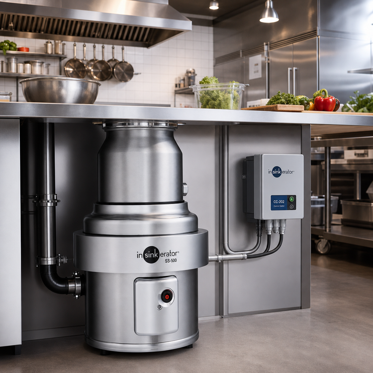 Product image #2 for InSinkErator SS-500™ 5 HP Complete Food Waste Disposer Package with 12-Inch Bowl and CC-202 Control Center