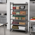Thumbnail image #2 for Cambro Camshelving Basics Plus 5-Tier Solid Stationary Starter Unit, 18 x 42 x 84 Inches, Brushed Graphite