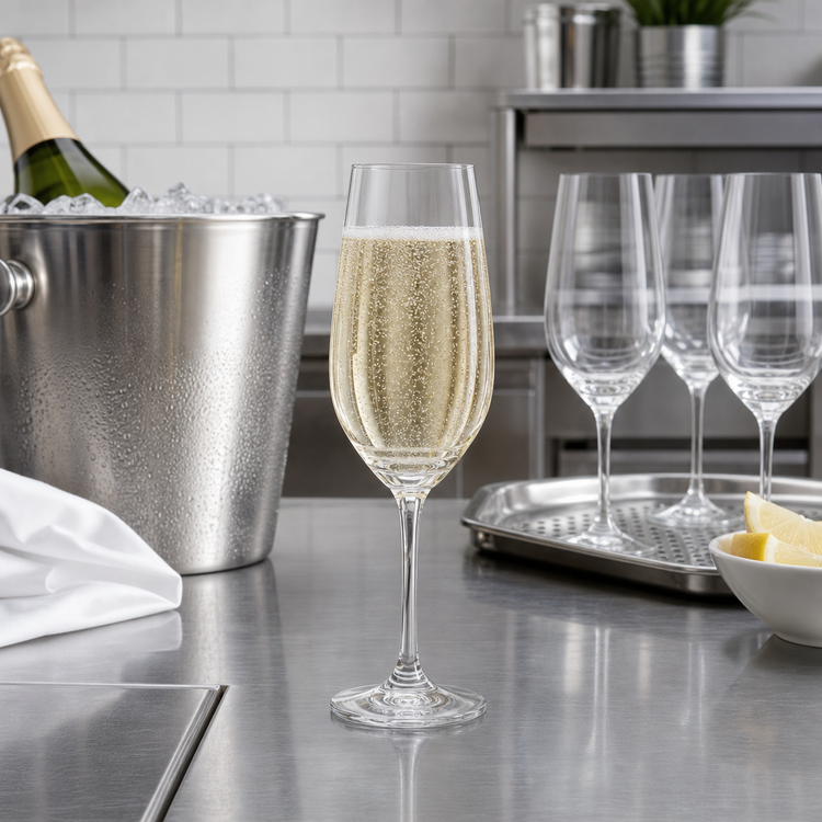 Product image #2 for Ocean Lexington Stemmed Flute Champagne Glass, 6.25 oz., Clear