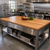 Thumbnail image #2 for John Boos Appalachian Red Oak Blended Edge Grain Island Countertop, 96 x 36 x 1-1/2 Inch, Penetrating Oil Finish