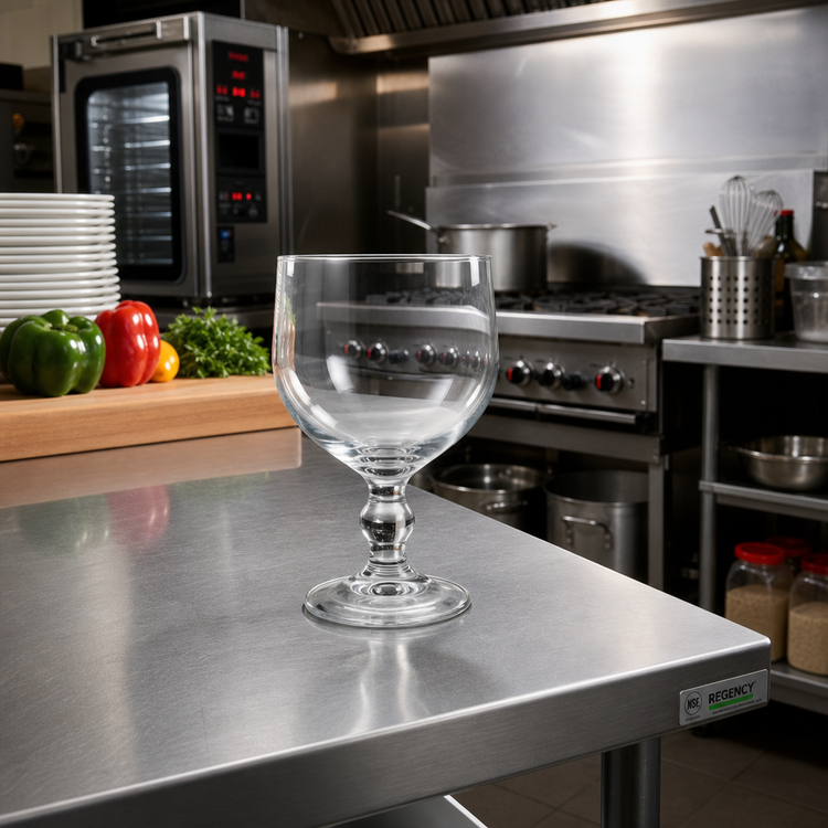 Product image #2 for Hoffman House 16 oz. Rim-Tempered Clear Glass Goblet