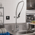 Thumbnail image #2 for BK Resources WorkForce 8-Inch Splash Mount Pre-Rinse Assembly with 16-Inch Add-On Faucet
