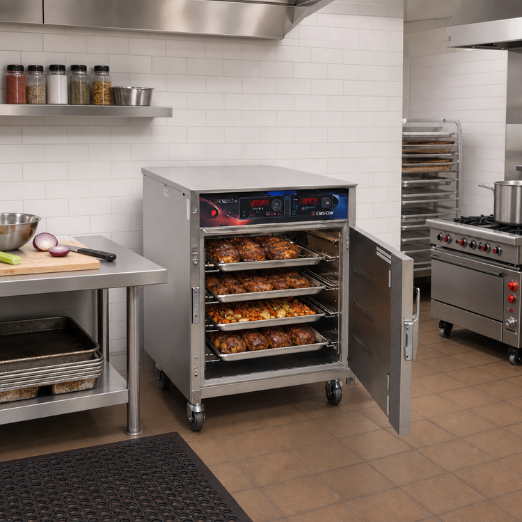 Product image #2 for Cres Cor Roast-N-Hold Stacked Half-Height Cook and Hold Convection Oven, 1 Compartment, 208V