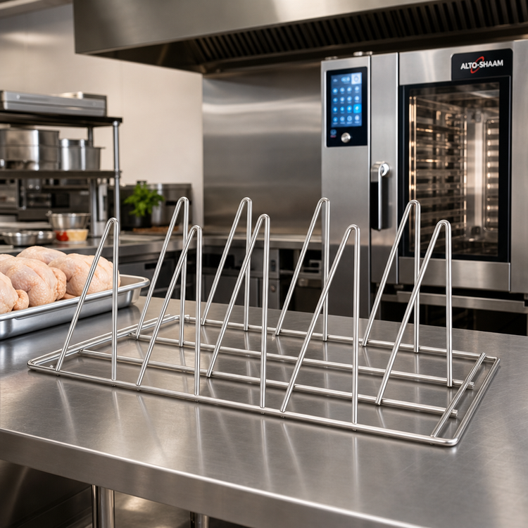 Product image #3 for Alto-Shaam Stainless Steel Chicken Rack, 10-Chicken Capacity, for 10-20 Ovens