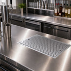 Thumbnail image #2 for Krowne Royal Series KR-D24 24-Inch Drop-In Stainless Steel Bar Top Drainer with Perforated Inserts and 1-1/2-Inch Drain