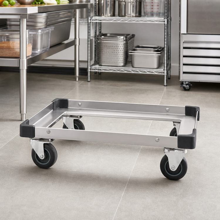 Product image #2 for Metro Made-to-Order 30"W x 18"D Stainless Steel Truck Dolly Frame with Corner Bumpers
