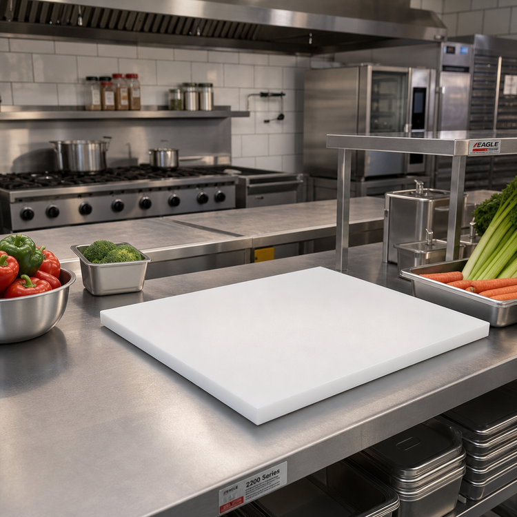 Product image #3 for Eagle Group 2200 Series 15 x 15 x 1/2 Inch Poly-Plastic Cutting Board, Not Attached