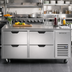 Thumbnail image #2 for Beverage-Air 67-Inch Two-Section Undercounter Drawer Refrigerator, 4 Drawers