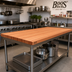 Thumbnail image #2 for Boos Block American Cherry Edge Grain Kitchen Countertop, 72 x 36 x 3 Inches, Varnique Finish