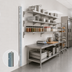 Thumbnail image #2 for Aluminum Standard Upright for Wall-Mounted Cantilever Shelving, 84 Inch