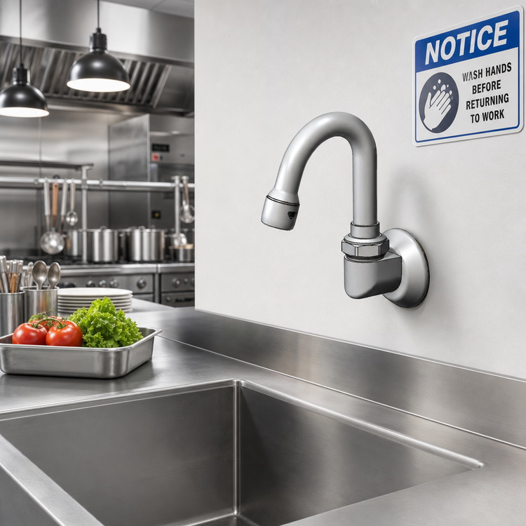 Product image #2 for Wall-Mount Dummy Swivel Gooseneck Spout with 2.2 GPM Aerator