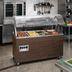 Thumbnail image #2 for Vollrath 2-Series Affordable Portable 4-Well Electric Hot Food Station with Buffet Breath Guard, Cherry Woodgrain