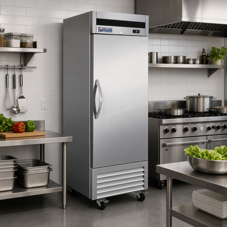 Product image #2 for IKON Refrigeration IB27F One-Section Reach-In Freezer, Bottom-Mount, 17.8 Cu. Ft., Stainless Steel, 115V