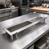 Thumbnail image #2 for 48-Inch Urn Trough with Removable Drip Plate, 304 Stainless Steel