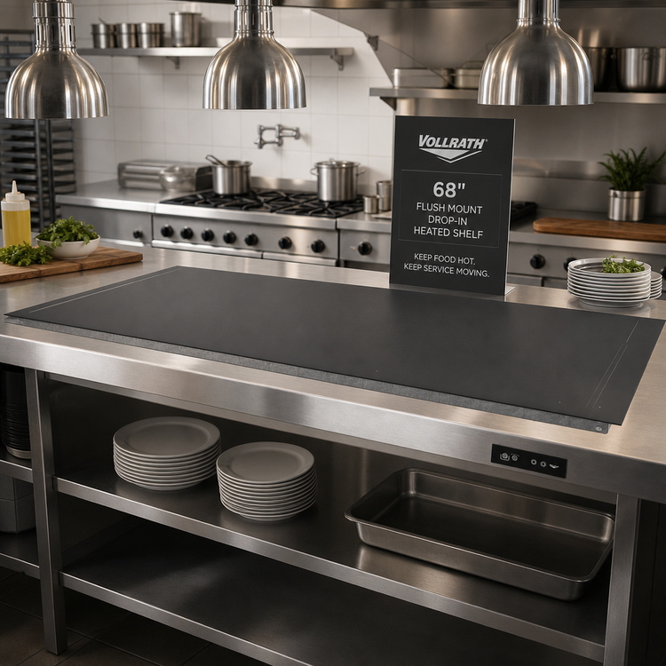 Product image #2 for Vollrath 68-Inch Flush Mount Drop-In Heated Shelf